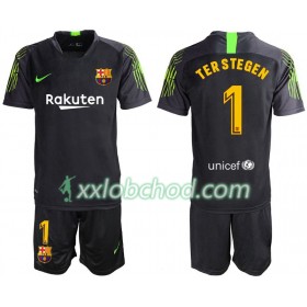 Fotbalové dresy FC Barcelona TER STEGEN 1 Brankářské Dětské Venkovní Dres 2019/20 Krátký Rukáv